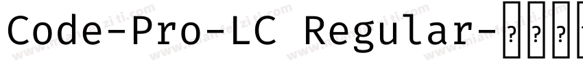 Code-Pro-LC Regular字体转换